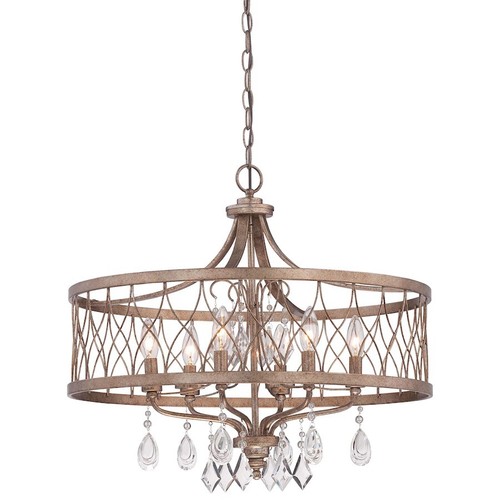 Minka Lavery West Liberty 6 Light Chandelier, Olympus Gold - 4406-581