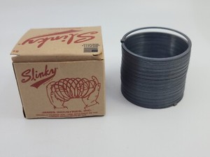 Original Style Slinky Metal Toy Collectors Edition W/Box USA James Industries