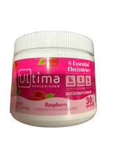 1/27 Ultima Replenisher Daily Electrolyte Powder Drink Mix Sugar Free Raspberry