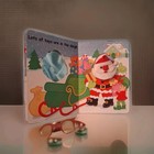 Vintage X-Mas Greeting Card Lot- 19 Die-Cut -Santa -Snowman- Plush Window Book — photo 4
