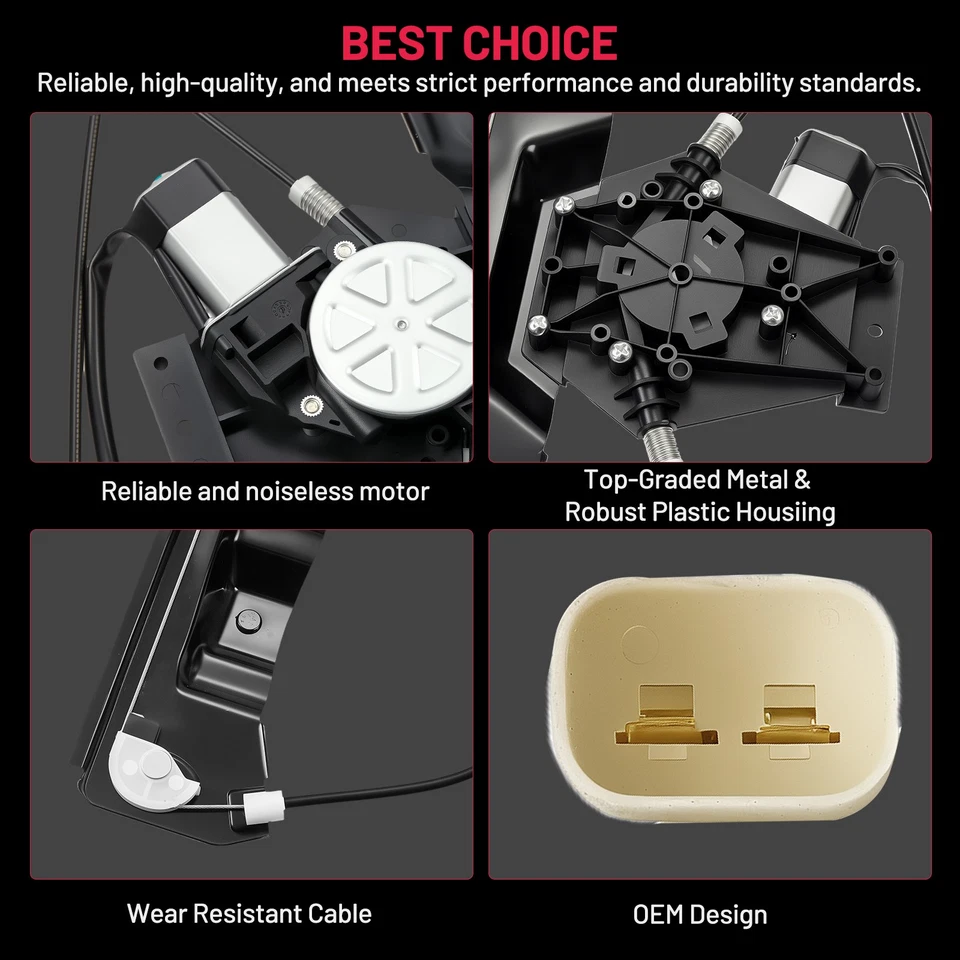 Lado del conductor delantero con regulador de ventana eléctrica del motor para Ford Explorer 2002-2008 Foto 2 de 4