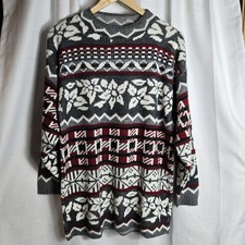 Vintage Dana Scott Nordic Goemetric Print Christmas Sweater SEE MEASUREMENTS USA
