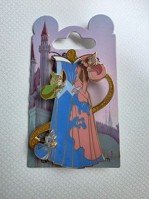 Disney Pin Aurora, Kleid mit den 3 Feen, Disneyland Paris, Open Edition, NEU