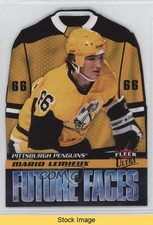 2022 Upper Deck Fleer Ultra Future Faces Throwback Mario Lemieux HOF READ 08ee