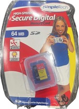 Simpletech High Speed SD Memory Card 64 MB Secure Digital Camera Card