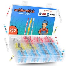 Solderstick Waterproof Solder Seal Wire Connectors Kit, Electrical Red