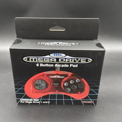  Sega Mega Drive - Controller - 6 Button Arcade pad - Neu - Original - 