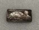 Vintage Hamilton Mint 1 oz Silver Bar .999 ~ Invention of the Telephone ~~ TONED