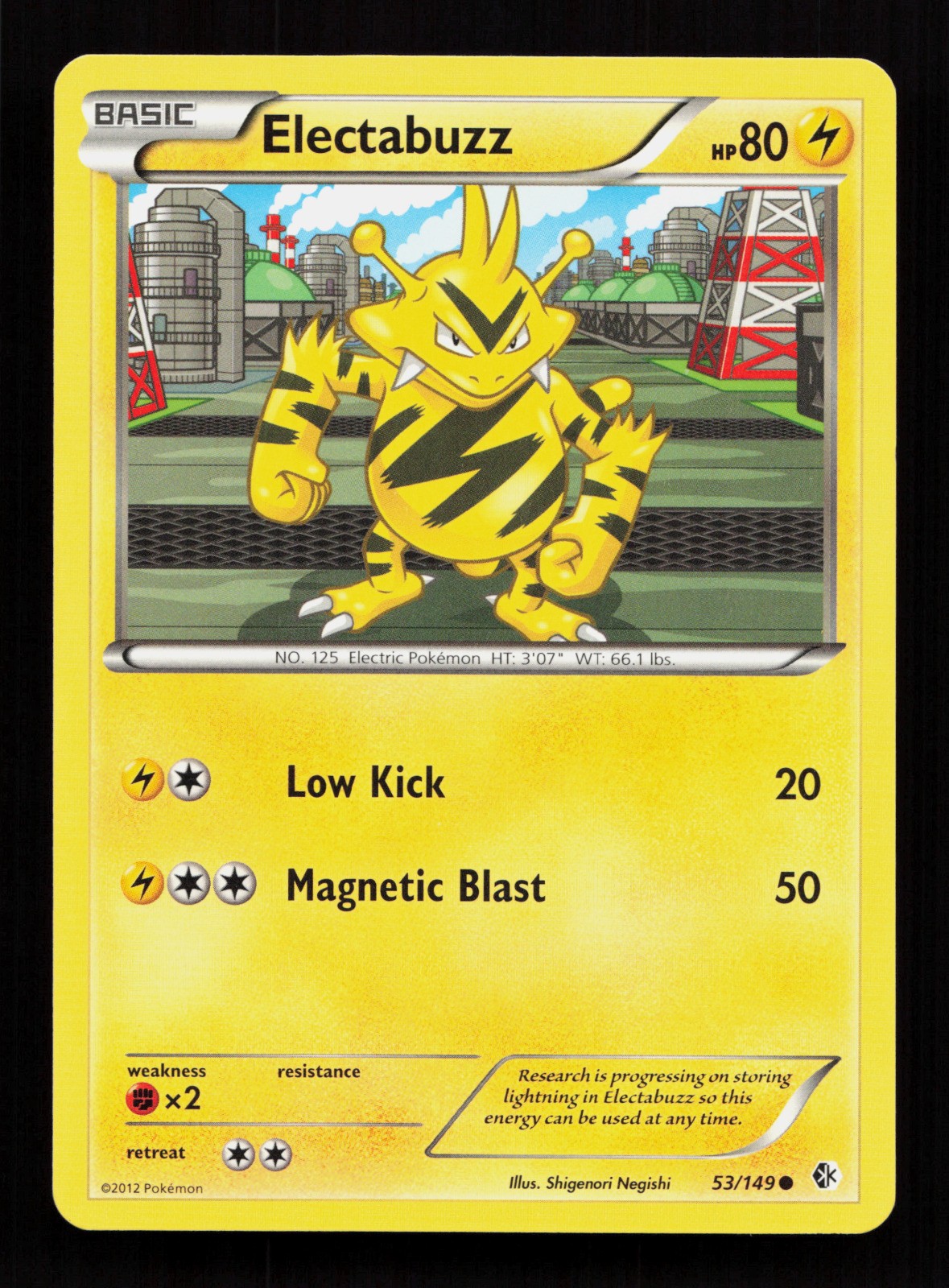 Electabuzz 53/149 Normal Pokemon TCG Boundaries Crossed MP