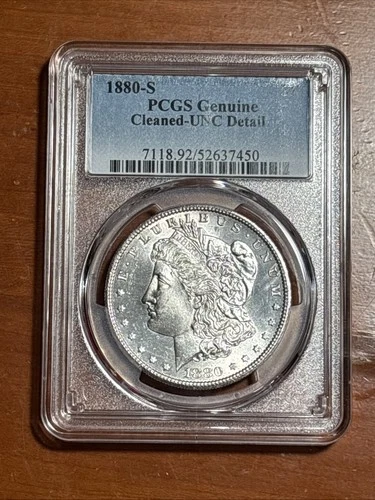 1880-S Morgan Silver Dollar - PCGS UNC DETAILS
