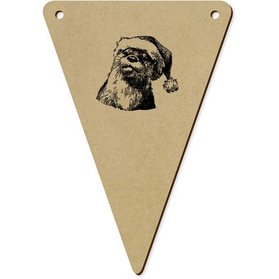 5 Wimpel/Fahnen ''Otter trägt Nikolausmütze'' 140 mm (BN00093997)