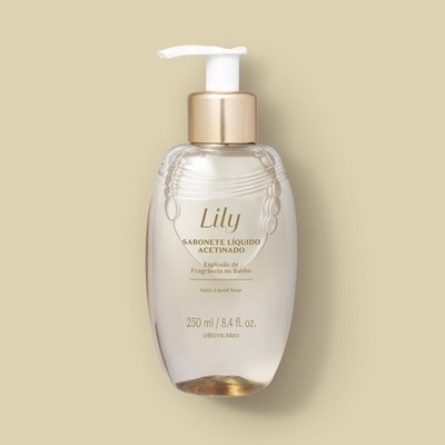 Boticário Sabonete Líquido Acetinado Lily, 250ml Lily Duschgel 250 ml