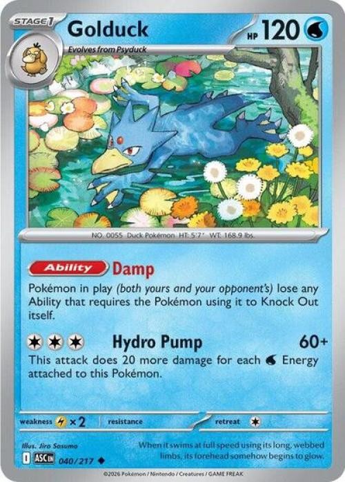Golduck - MEASH 040 Pokemon - Light Play