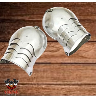#ad Gothic Pauldrons Vanguard Steel 15th Century Medieval Shoulder Armor SCA LARP $101.20