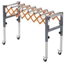 BORA PM-2700 300 lbs. Capacity Adjustable Conveyor Roller Casters Built-In Hooks