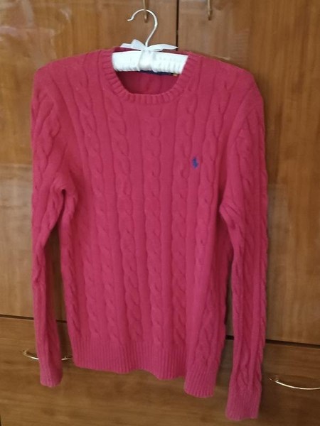 Women Polo Ralph Lauren Sweater Pink Denim S