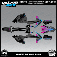 Zestaw graficzny do KTM 150-300XC-W, 250-500EXC-F (2017-2019) Bold-MAGENTA-SHIFT
