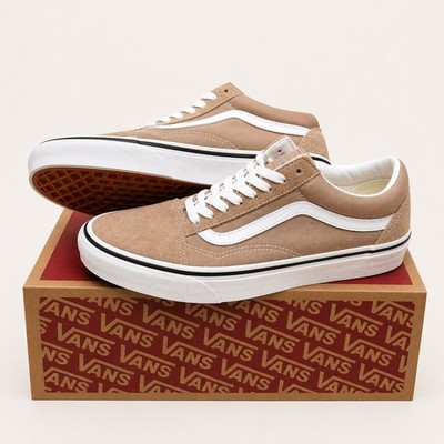 Vans Old Skool Warm Taupe Beige Weiß Sneaker Gr. 40 Neu mit Karton