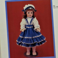 Byron Doll Patterns BY158 Elena Blouse/Jumper/Hat 18.5" Doll Cloths Uncut