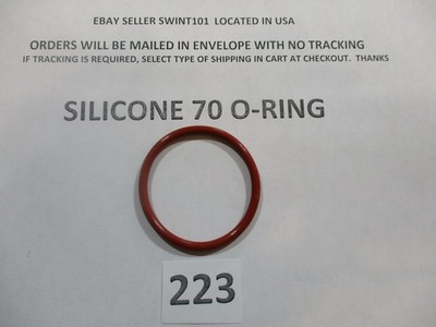 223 Silicone O-ring 70 durometer. 1-5/8'' ID x 1-7/8'' OD x 1/8'' thick. Quan 1.
