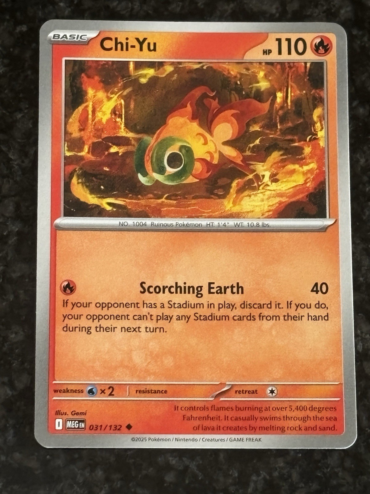 Chi-Yu 031/132 Me01: Mega Evolution Regular Pokemon Card
