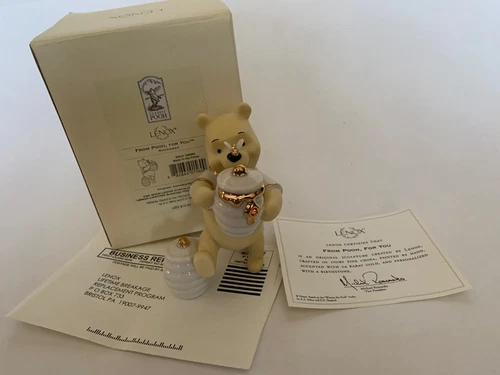 2006 LENOX DISNEY FROM POOH, FOR YOU Sculpture November Birthstone COA