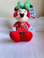 Disney Holiday Classic Minnie Mouse Plush Toy NWT.