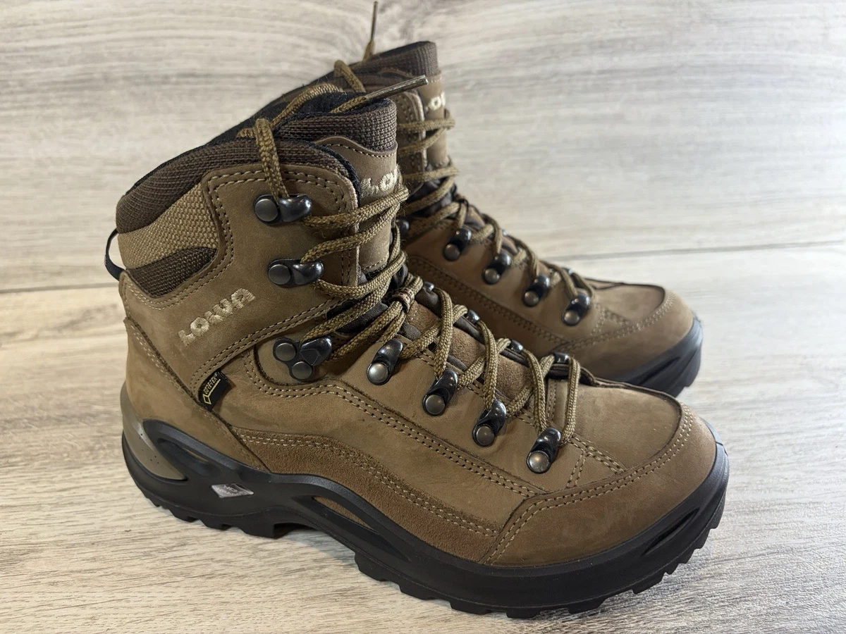 LOWA Renegade Evo Goretex Mid Scarponcini Trekking Donna – Impermeabili E Traspiranti (Nabuk, Taglia 36 1/2)