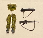 vintage G.I. GI JOE gijoe FOOTLOOSE BODY PARTS + WEAPONS lot #2 waist FREE SHIP