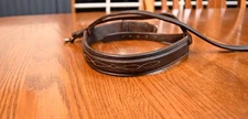 Pessoa, fancy wide derby noseband, brown, Horse full, for bridle