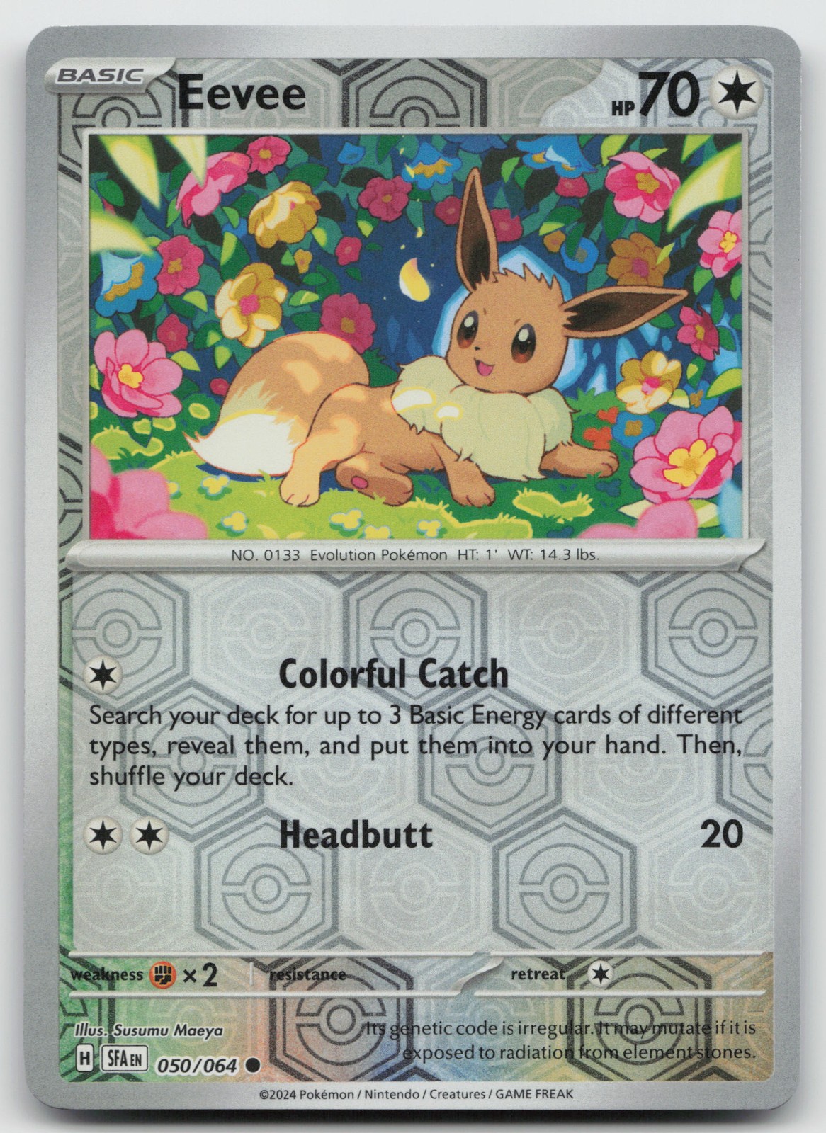 Eevee Common Reverse Holo SV: Shrouded Fable 050/064 NM
