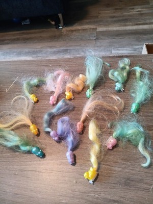 MATTEL-Lady Lovely Locks Pixie Tails Hair Clips- 1980 s VTG  Lot Of 14 Total