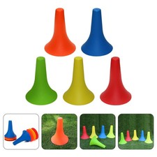  5 Pcs Soccer Training Roadblock Football Sign Barrels Cones for Practice