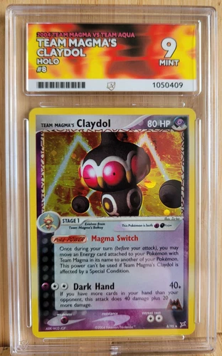Team Magma's Claydol 8/95 - EX Team Magma vs Team Aqua Holo - ACE 9 MINT