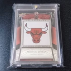 2007-08 Upper Deck Premier Stitchings Patch MICHAEL JORDAN /50!! Bulls Logo