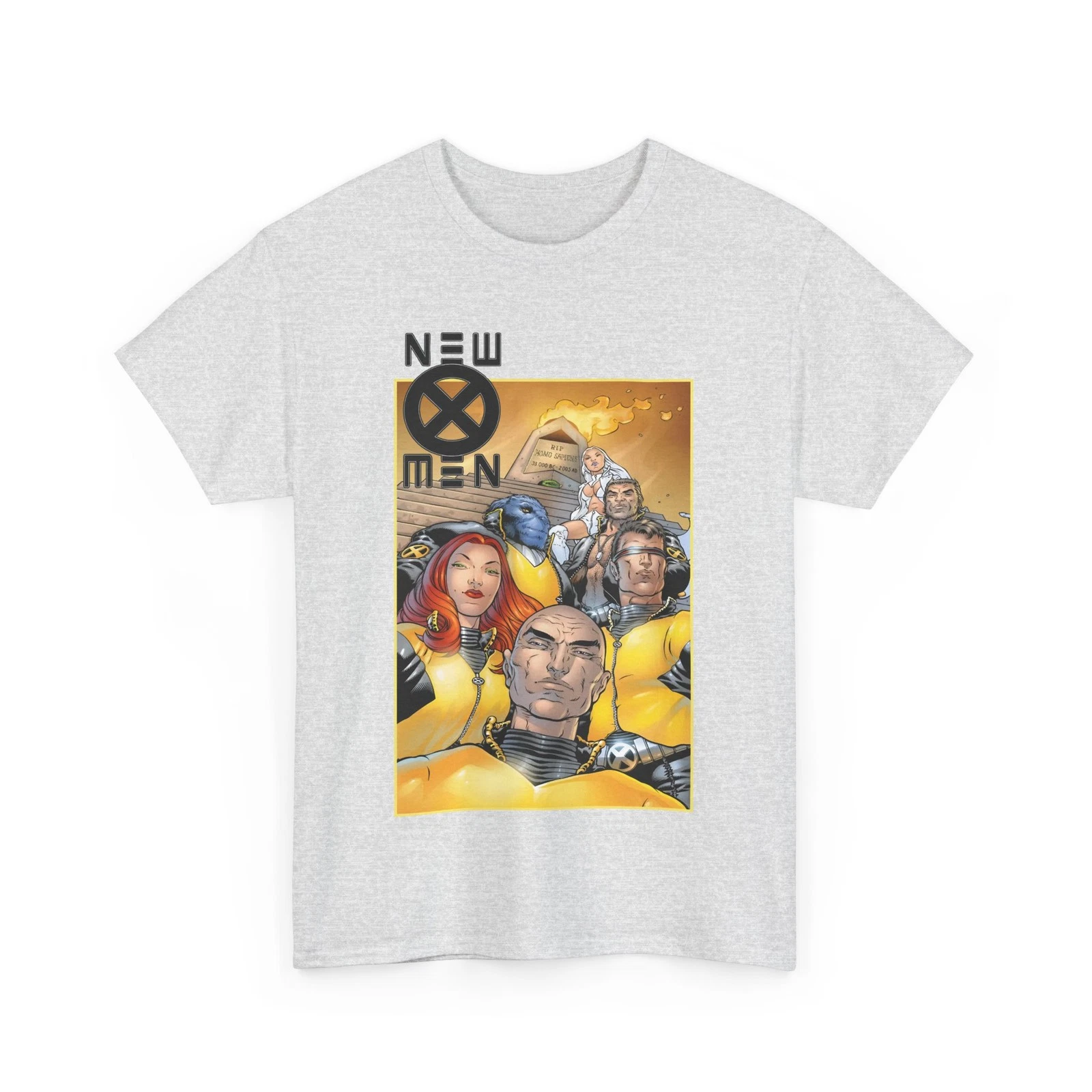New X-Men T-Shirt - Frank Quitely - Cyclops, Jean Grey, Wolverine, Professor X