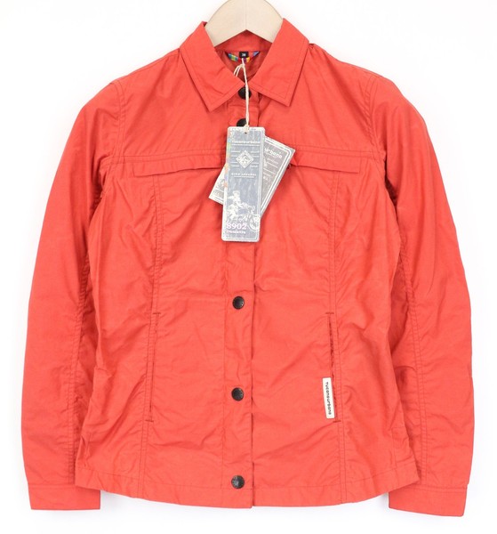 Tucano Urbano Demetra Damen Jacke IT38 Rot Gewaschene Baumwolle Moto Windjacke-image