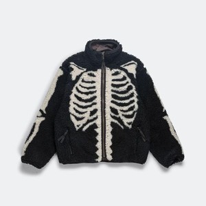 kapital ボーン　ボアジャケット　size3 Kapital Ashland Stripe & Bone Fleece Zip Blouson Pink | SOMEWHERE®