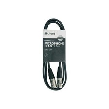 Qtx 190.080UK audio cable 1.5 m XLR (3-pin) Black