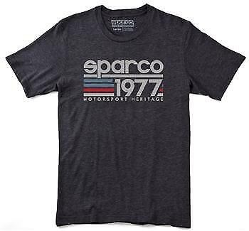 Sparco Vintage 77 T Shirt 100 Percent Soft Cotton Gray X Large SP02900GR4XL