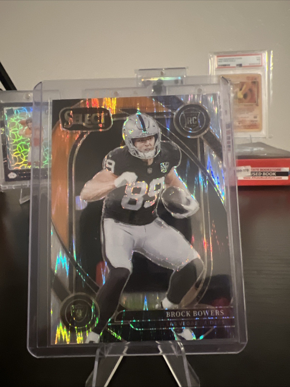 2024 Panini Select - Club Level Brock Bowers #222 Black & Orange Shock (RC)