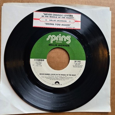 MILLIE JACKSON Never Change Lovers In The Middle Of The Night 45 7'' SOUL Vinyl