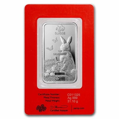 1 oz Silver Bar - PAMP Suisse (Year of the Rabbit) | eBay