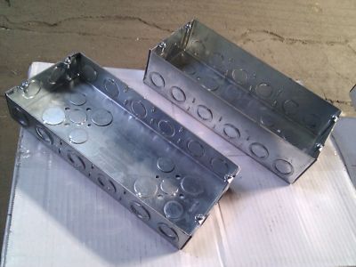Four 4 Gang Multi Device Rough house Box 2-1/2'' Deep KO 1/2'' 3/4''