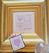 Twisted Threads ITTY BITTY ROMANCE Hearts Wedding Cross Stitch Chart Autographed