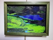 Misto Olio E Sabbia Su Tela in rilievo 38x28 - Incorniciato