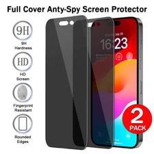 For iPhone 15 14 Pro Max 13 12 Privacy Anti-Spy Tempered Glass Screen Protector