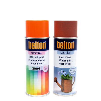 Belton Rost Effekt mit Vorlack 400ml Set Rostlook Rostfarbe Deko Basteln 