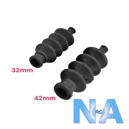 2 x Large Rubber Bellow Boot RC Boat Rudder Radio Box Pushrod Seal (42mm) - Afbeelding 1 van 2