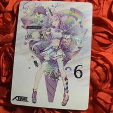 JUNE MONTHS CALENDAR BABES Goddess Story Anime Girl Holo Card Unicorn